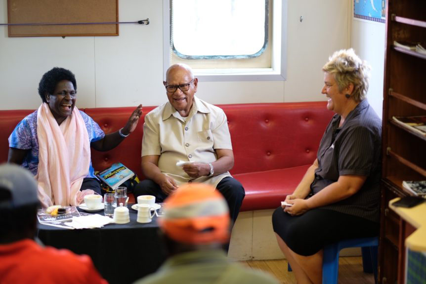 Bougainville president tours YWAM Ships